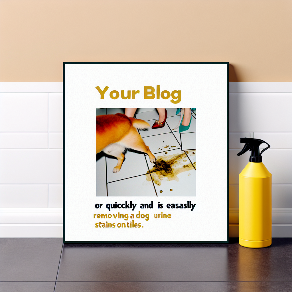 Hundeurinflecken auf Fliesen – schnell und einfach entfernen