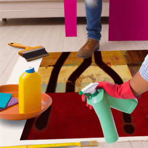 Wie entfernt man Uringeruch aus einem Teppich?