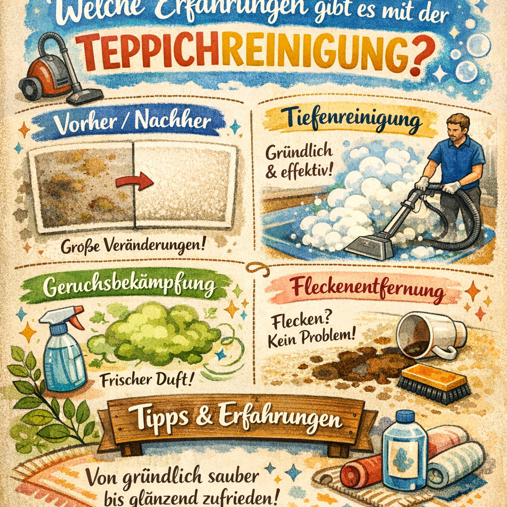 Welche Erfahrungen gibt es mit der Teppichreinigung?