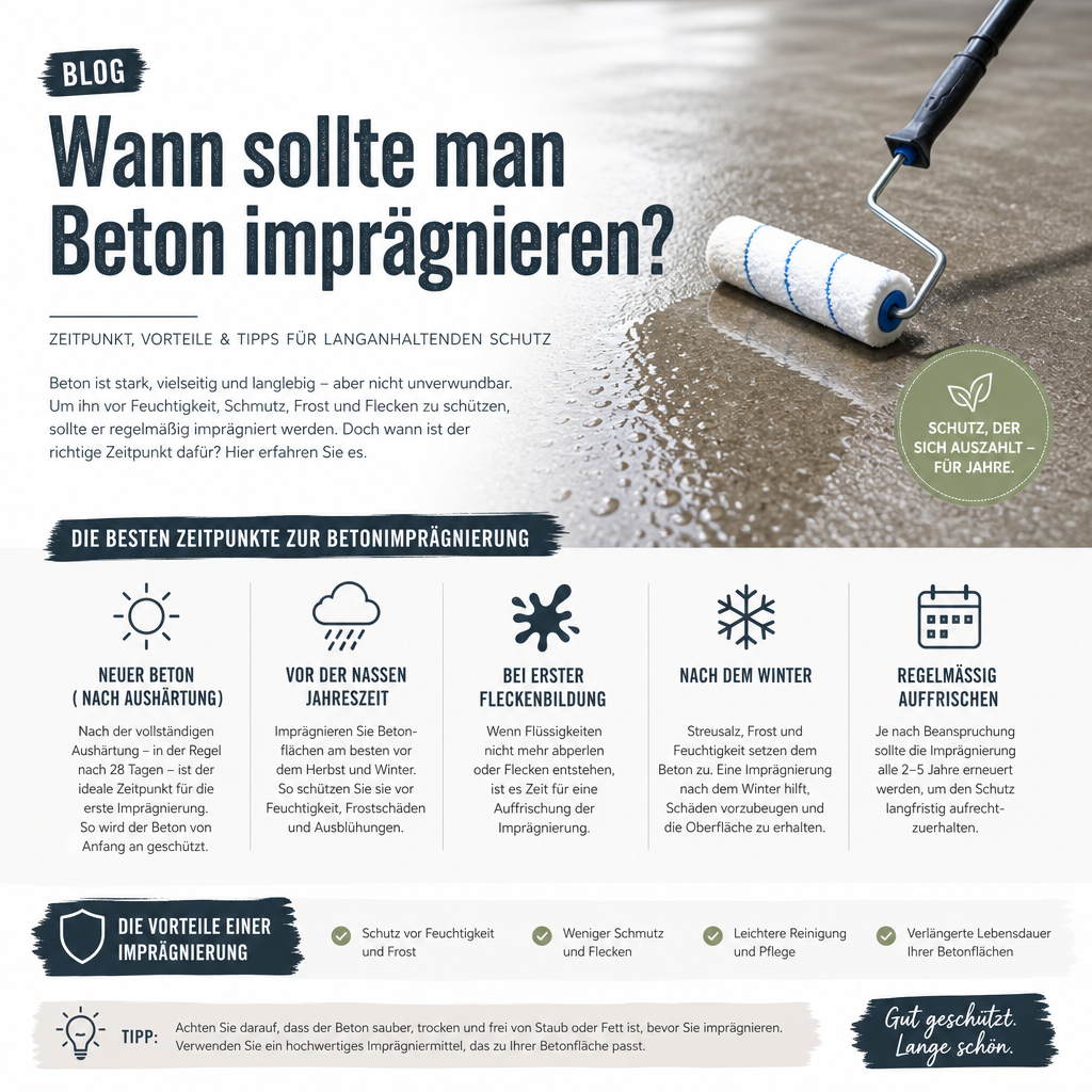 Wann sollte man Beton imprägnieren?