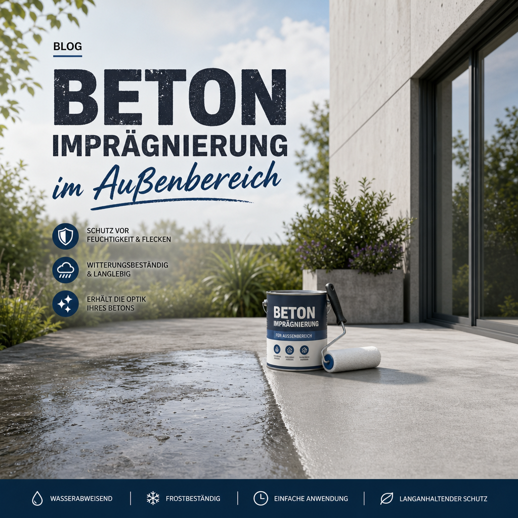 Imprägnierung von Beton im Außenbereich