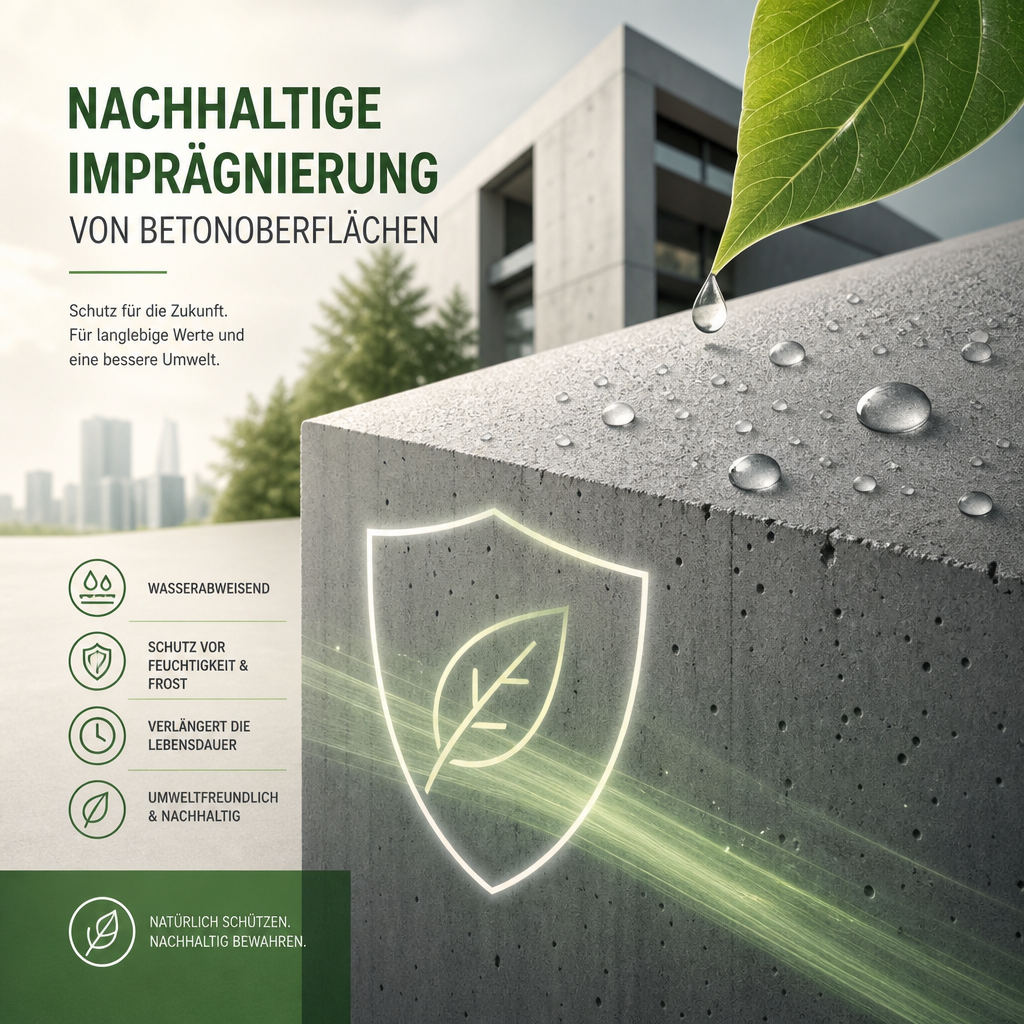 Nachhaltige Imprägnierung von Betonoberflächen