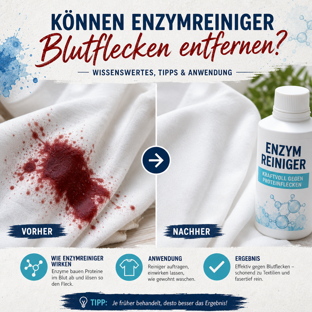 Können Enzymreiniger Blutflecken entfernen?