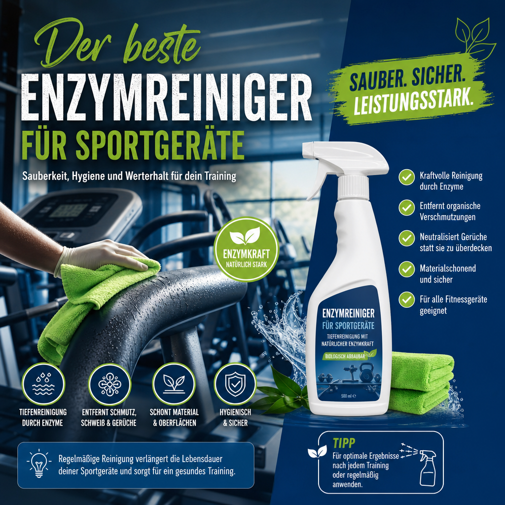Der beste Enzymreiniger für Sportgeräte