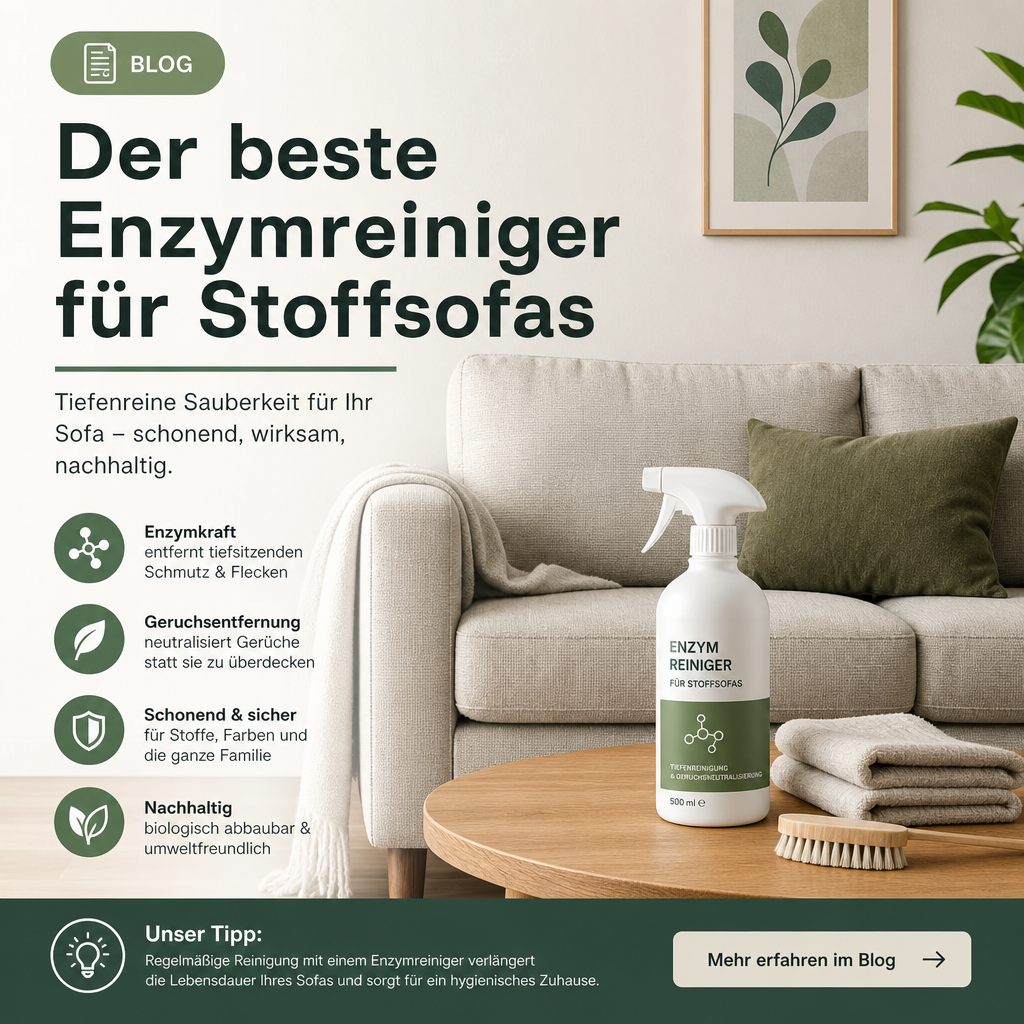 Der beste Enzymreiniger für Stoffsofas